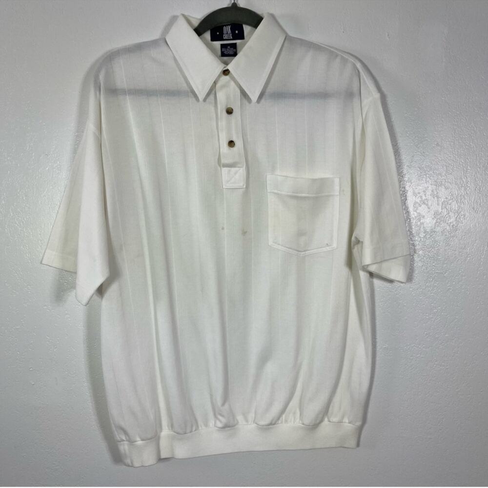 Oak Creek, Vintage Short Sleeve Polo Shirt. Size Medium. Good used condition!